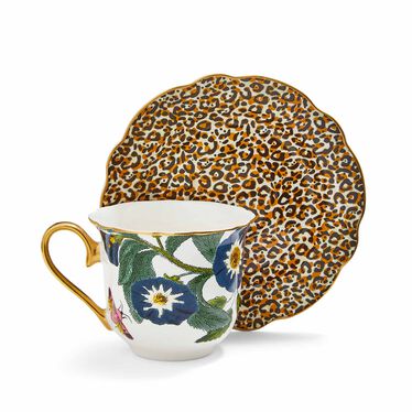 Creatures of Curiosity Floral Teacup & Saucer
